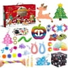 Biekopu Advent Calendars Fidget Toys Pack for Kids,24Days Christmas Advent Calendar Fidget Toys Box,Sensory Pop Bubble Fidget Toys for Xmas Party Favor