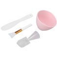 thumbnail image 1 of Ensemble de Bol de Mélange, Résistant à l'Usure Respectueux de l'Environnement Tasse à Mesurer Cuillère Outil DIY Facial Compact Portable pour la Réparation Rose Crème, 1 of 8