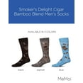 thumbnail image 2 of MeMoi Smoker's Delight Cigar Bamboo Blend Men's Socks - Mens - Male, 10-13, Black, 2 of 12