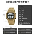 thumbnail image 6 of SKMEI Mens Digital Watch Square Sports Military Watches Waterproof Outdoor Chronograph Wrist Watches for Men with Dual Time/LED Back Ligh/Alarm, 6 of 9