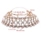thumbnail image 1 of Gargantilla de lujo con diamantes de imitación de cristal y flores huecas, collar de cadena de oro para mujer, joyería de boda para regalo de fiesta, 1 of 5
