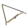 thumbnail image 5 of Smooth Face Bronze Square Purse Metal Frame Bag Making Frame 18.5x10.5cm, 5 of 10