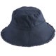 thumbnail image 2 of Hombres Mujeres al aire libre ala ancha pescador sombrero de cubo moda borla gorra flexible (azul marino), 2 of 8