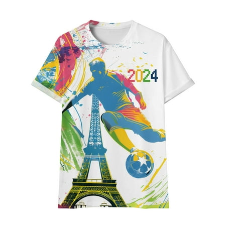 

Boys Shirts Summer Toddler Short Sleeve Cartoon Prints Tops Boys Tops