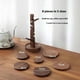 thumbnail image 3 of Eigraketly Posavasos con diseño de árbol, juego de 8 posavasos para bebidas, posavasos decorativos, bonito regalo Artesanía, 3 of 6
