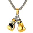 thumbnail image 1 of Collar con colgante de guante de boxeo de plata 925 yuxing 22 pulgadas oro, 1 of 4