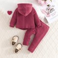 thumbnail image 3 of Hauaitttt Child Toddler Boys Girls Long Sleeve Prints Warm Hoodie Pullover Tops Pants Kids Outfits Sweat Suit Outfit Set for Teen Girls Dress Baby Girl Girls Dresses Size 4 4 Piece Set Baby Matching, 3 of 8
