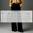 thumbnail image 3 of Karymi Solid Velvet Wide Leg Pants Woman, Elastic High Waist Pleated Full‑Length, Drapey Casual Pants with Side Pockets, 3 of 5