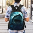 thumbnail image 7 of Hirioo Undersea Shark for Travel Backpack for Women Men, Lightweight and Durable,Gift for Weekender, College, Work,and Outdoor Activities, 7 of 7