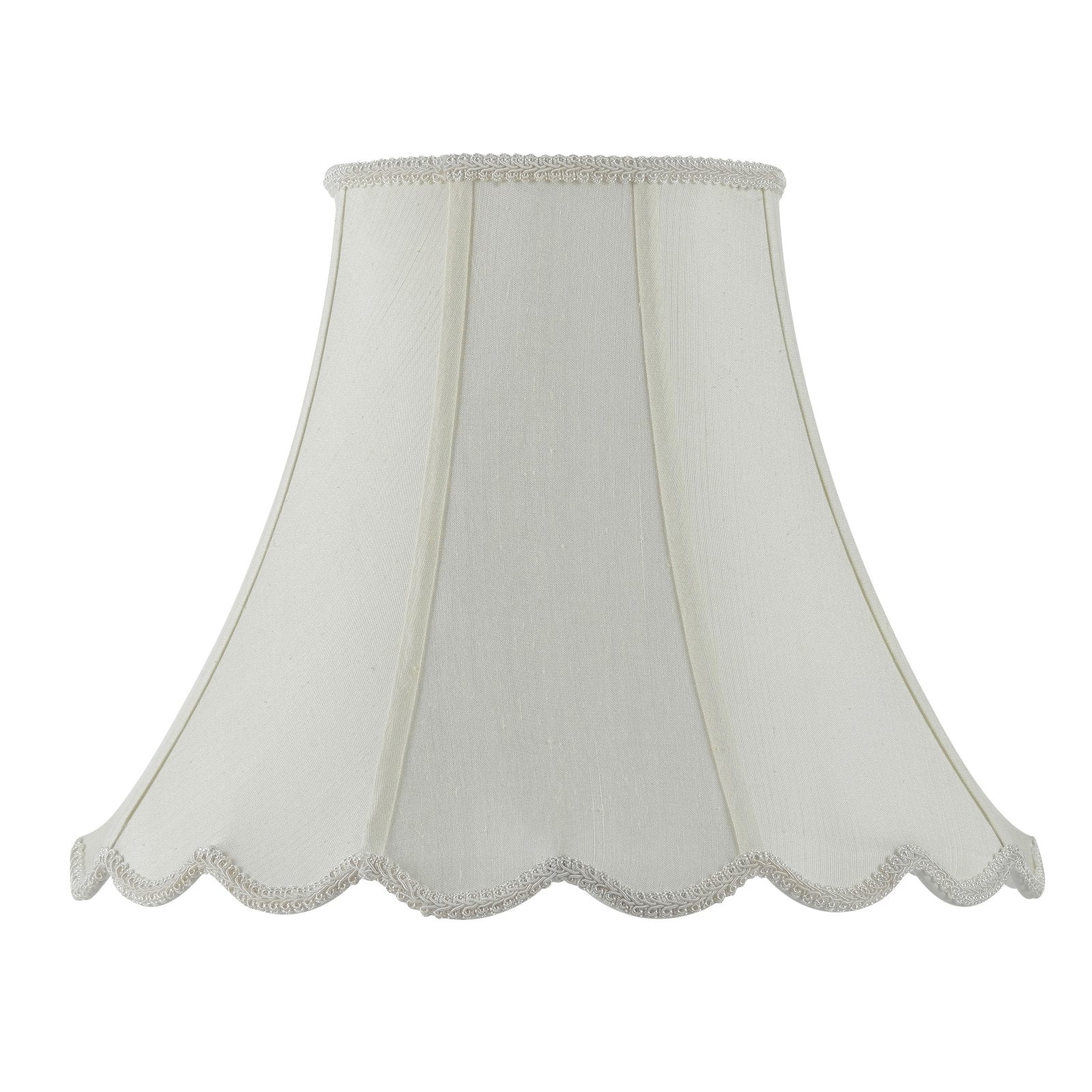 Cal Lighting Vertical Piped Scallop Bell Lamp Shade