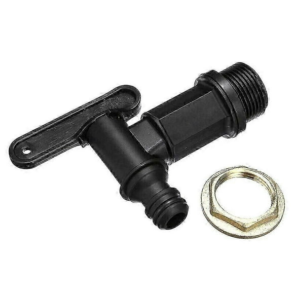 1000l Plastic Tank Tap, IBC Water Storage Box Adapter, Garden Hose Tap Adapter, for Rainwater Collector, Fuel Tank (Copper)