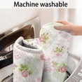 thumbnail image 5 of Pioneer Flower Floral Print Pattern Bathroom Rugs Mat, Non Slip Microfiber Bathroom Rug with Rubber Backing, Soft Mats for Bathroom Floor Tub Shower, 24"x60", 5 of 5