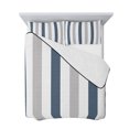 thumbnail image 7 of Blue Gray Striped Full Size Down Alternative Comforter, Lightweight Comforter Quilt Bedding Set with Pillow Shams Farmhouse Stripe Art All Seasons Bed Comforter Duvet Insert 78"x90", 7 of 7