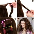 thumbnail image 5 of Triani Medium Size Hair Rollers Curlers Self Grip Holding Rollers Hairdressing Curlers Hair Design Sticky Cling Style For DIY Or Hair Salon (Color May Random 44mm 12PCS), 5 of 5