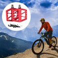 thumbnail image 4 of Pedales de bicicleta de montaña de acero para bicicleta Pedales planos Cojinete de bicicleta Pedal para bicicleta de montaña de rojo Baoblaze pedales de bicicleta de montaña, 4 of 8
