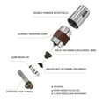 thumbnail image 4 of Manual Coffee Grinder  Hand Coffee Grinder  Bean Grinder  Portable Mini Coffee Grinder with Adjustable Settings  Suitable Use for Home  Office and Travel. Stainless Steel., 4 of 8
