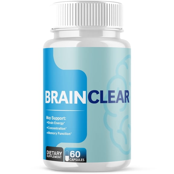 Brain Clear Advanced Formula Brain Support Pills Maximum Strength Supplement BrainClear 60 Capsules
