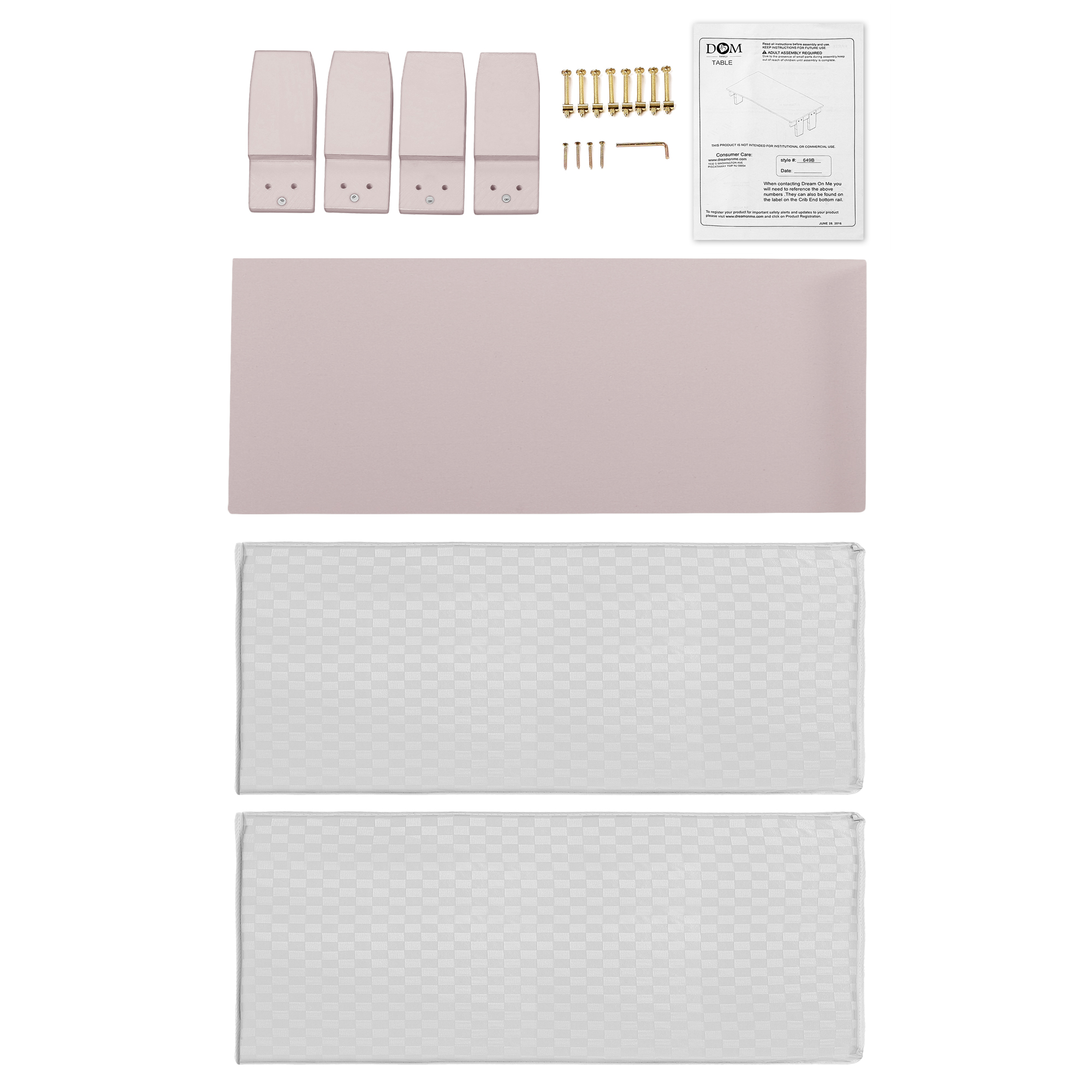 Dream On Me Emma 3in1 Toddler Bed Convertible Kit, Multiple Finishes