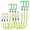 Green, variant on BlinkLLX Heavy Duty Retractable Steel Wire Coiled Fishing Lanyard 6 Pack 47"