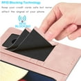 thumbnail image 3 of Samsung Galaxy A02S Wallet Case Tiflook Vegan Leather [RFID Blocking] [Removable Detachable Magnetic] Card Holder Flip Cover [Rose Gold], 3 of 7