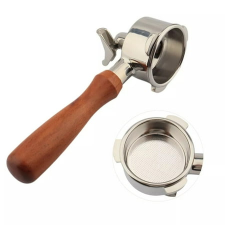 

DOUBLE SPOUT 51MM GROUP HANDLE PORTAFILTER 3 EAR SOLID WOOD WHITH BASKET 51MM