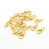 Uxcell 18mm Gold Tone Lobster Trigger Claw Clasps Jewelry Connector Kits 20 Pcs