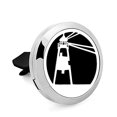 thumbnail image 1 of Aromabug Taille Régulière (Lighthouse) Acier Inoxydable 30mm, 1 Huile Essentielle et 7 Tampons, 1 of 4