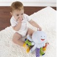thumbnail image 2 of BabyAspen - Mr. Sock T. Pus - blue, white polka dots, 2 of 3