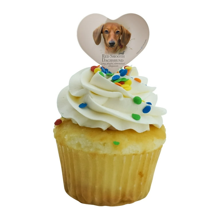 Dachshund cupcake toppers cheap
