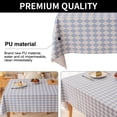 thumbnail image 3 of Mantel rectangular a cuadros: mantel de cuadros vichy resistente a las manchas, a prueba de derrames y lavable para picnic al aire libre, cocina y cenas festivas, 3 of 6