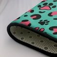 thumbnail image 5 of paw Leopard print Shaggy Area Rug, Rugs for Living Room Bedroom Non Slip Door Mat Indoor Carpet Machine Washable Nursery Home Decor Floor Mats for Entryway 60x39in-#, 5 of 5