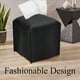 thumbnail image 3 of 4X Caja de PañUelos de Papel con Soporte Cuadrado de de PU, Caja de PañUelos Faciales, Dispensador de Papel en Rollo para Cuarto de BañO Tocador, Negro, 3 of 4