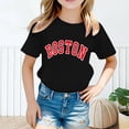 thumbnail image 2 of JAKANYQ T-Shirt Mode pour Filles Tout-Petits, Imprimé Mignon, Col Rond, Manches Courtes, T-Shirt d'Été Décontracté, Noir 10-12 Ans, 2 of 4