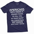 thumbnail image 4 of Men'S 4Th Of July Independence Day T-Shirt Americans Crossing Frozen Lake Washington Tee Shirt (Small Grey), 4 of 6