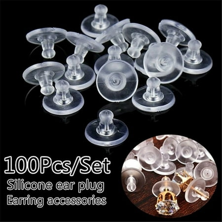 

100 Pcs Plastic Unknown Flying Object Ear Plugs Non-Slip Silicone Earplugs