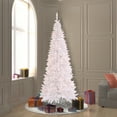 thumbnail image 2 of Vickerman 7.5' White Fir Slim Artificial Christmas Tree, Warm White Dura-lit LED Lights, 2 of 2