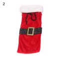 thumbnail image 2 of Zeus Velvet Cloth Bottle Cover Creative Fine Texture Cute Santa Claus Shape Bottle Holder Cover for Home, 2 of 7
