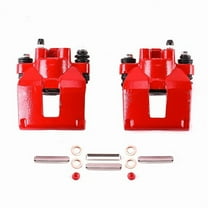 Power Stop Rear Pair of Red Powder Coated Calipers S4604