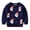 Blue, variant on ibiyuan Kids Sweater Newborn Baby Girl Clothes Cotton Santa Print Christmas Knit Cardigan Long Sleeve Soft Warm Holiday Outerwear Top for Boys Girls