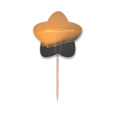 thumbnail image 1 of Orange Dark Sky Clouds Art Deco  Fashion Toothpick Flags Star Lable Cupcake Picks, 1 of 3