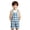 Sky Blue, variant on Soft Plaid Overalls for Kids Boys Girls Shortalls Adjustable Strap Rompe with Pockets Casual Summer Jumpsuit