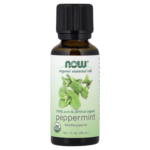NOW Foods Organic Essential Oils, Peppermint, 1 fl oz (30ml)