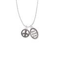 thumbnail image 2 of Delight Jewelry Silvertone Beaded Peace Sign Best Mom Ever Charm Necklace, 2 of 4
