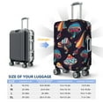 thumbnail image 6 of Haiem Mushroom Doodle Luggage Cover,Durable, Washable Suitcase Protector With Anti-Scratch Technology - Keep Your Luggage Looking New X-Large, 6 of 9