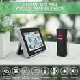 thumbnail image 3 of ELAGIANT Wireless Weather Station, Digital Thermometer Hygrometer, Indoor Outdoor Temperature Humidity with Large LCD Screen, Outdoor Sensor, Weather Forecast, Touch Control for Home Office Bedroom, 3 of 9