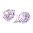 thumbnail image 2 of Electroplate Glass Beads Teardrop Pearl Luster Plated Faceted Medium Purple 8x6mm Hole: 1mm, 2 of 3