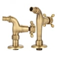 thumbnail image 2 of Vintage Solid Brass Single Handle Faucet for Washing Machine Wall Mounted Water Tap, 2 of 8