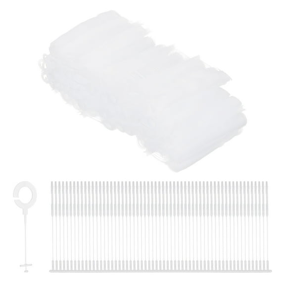 2500Pcs J Hook Standard Tagging Barb Fasteners, 25mm/0.98 inch Tagging Gun Fasteners PP Plastic Tag Barbs Pins Attachments, Transparent