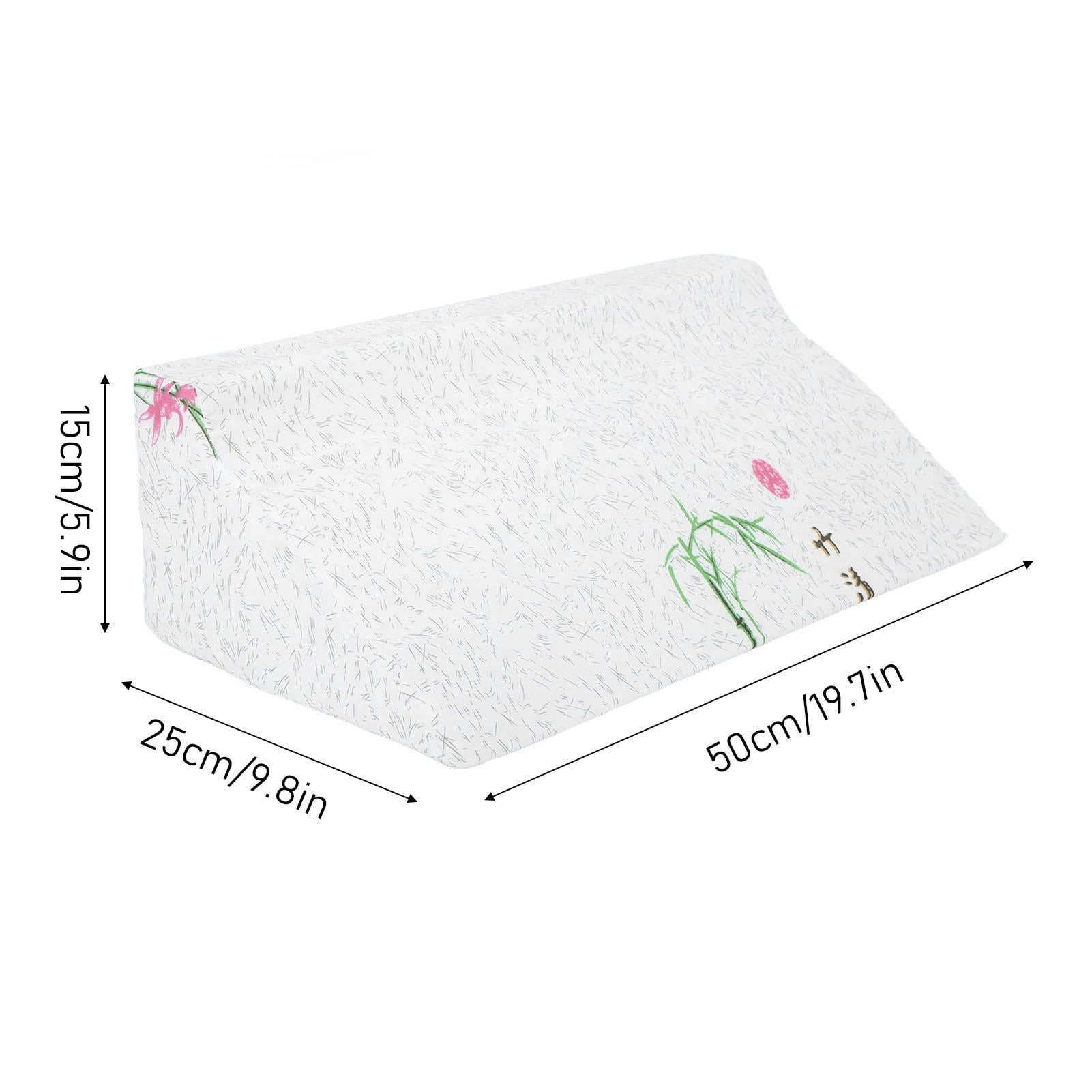 LAZIOEGR R‑Shaped Flip Wedge Pillow – 50x25x15cm, Washable, Multi‑Position Support for Bedridden Patients, Reduces Back Pain & Decubitus Ulcers
