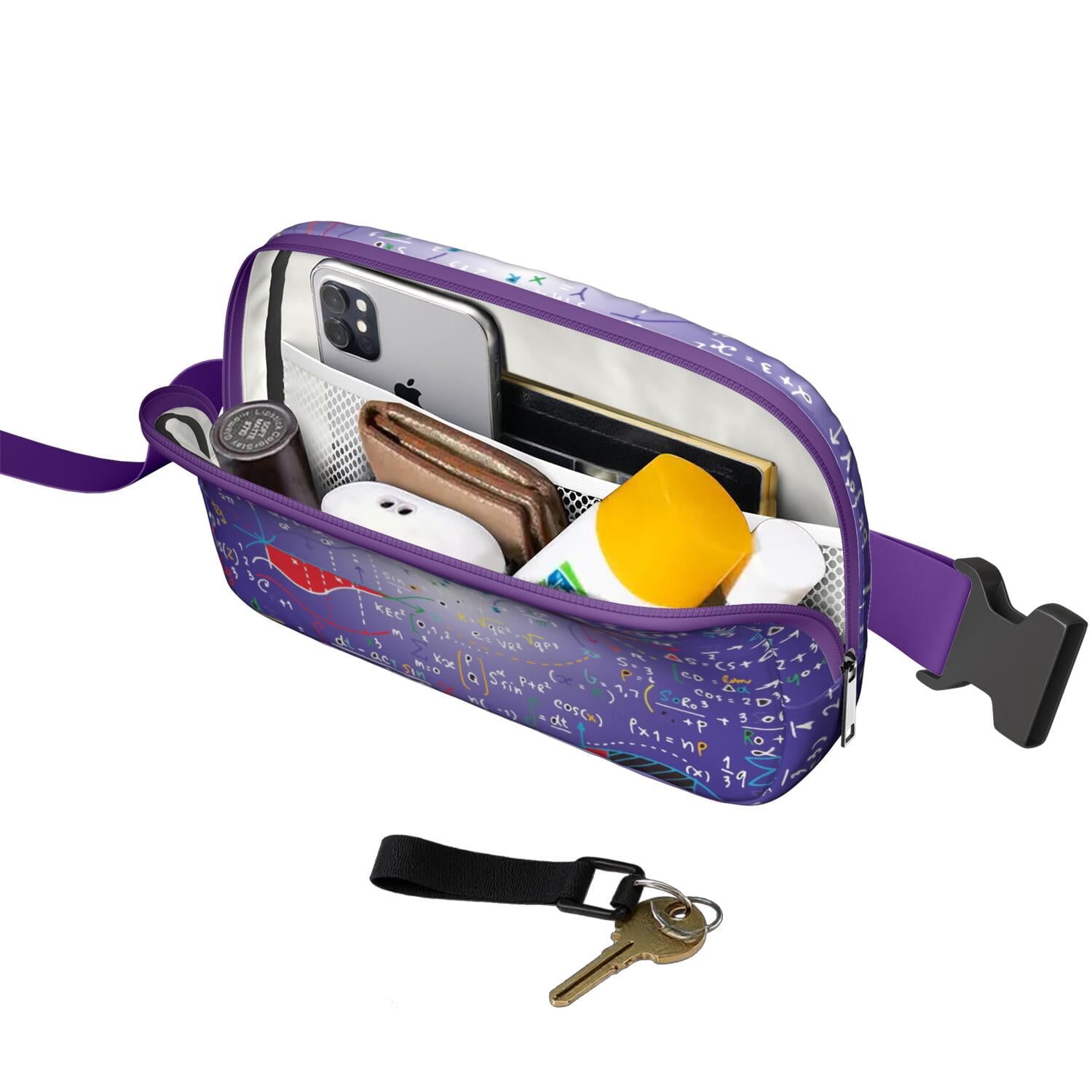Scientific Laboratory Fanny Pack – Fun & Functional Waist Bag Featuring Biology Elements and Science Knowledge